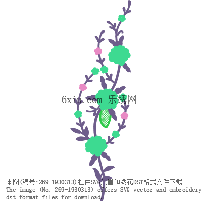 svg矢量绣花图下载