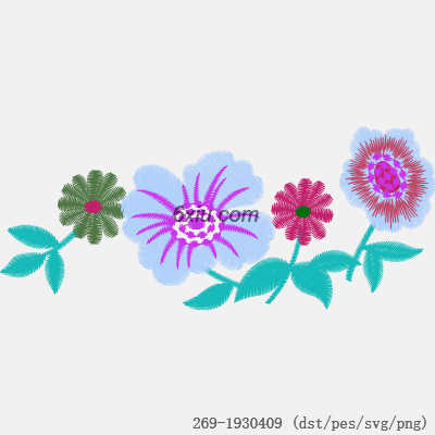 svg矢量绣花图下载