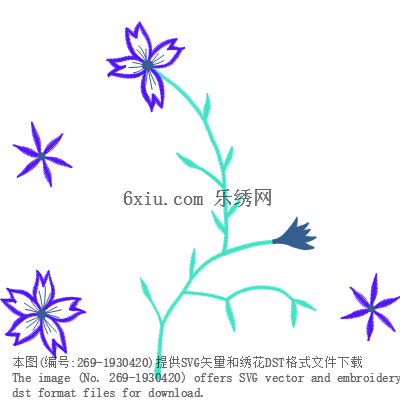svg矢量绣花图下载