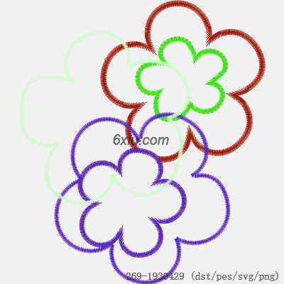 svg矢量绣花图下载