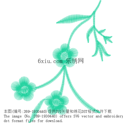 svg矢量绣花图下载