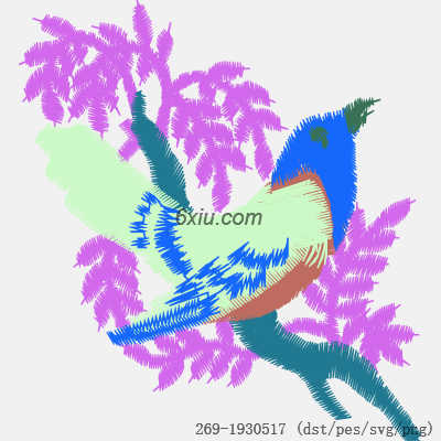 svg矢量绣花图下载