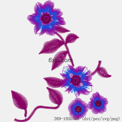 svg矢量绣花图下载