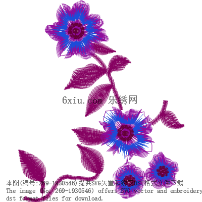 svg矢量绣花图下载