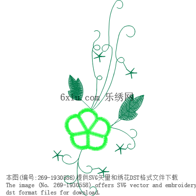 svg矢量绣花图下载