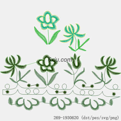 svg矢量绣花图下载