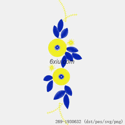 svg矢量绣花图下载