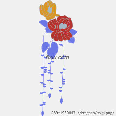 svg矢量绣花图下载
