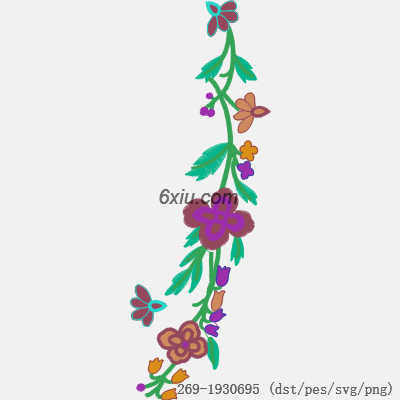 svg矢量绣花图下载
