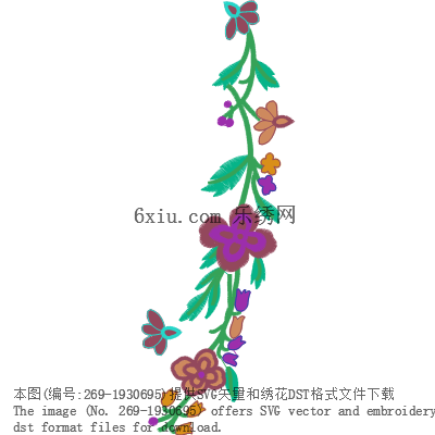 svg矢量绣花图下载