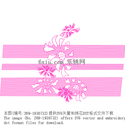 svg矢量绣花图下载