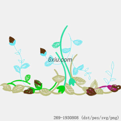 svg矢量绣花图下载