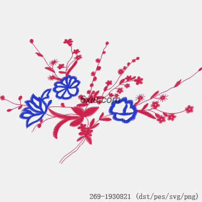 svg矢量绣花图下载