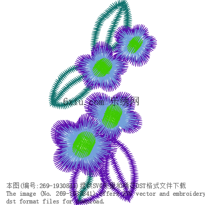 svg矢量绣花图下载