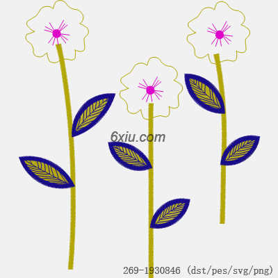 svg矢量绣花图下载