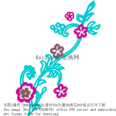 svg矢量绣花图下载