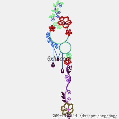 svg矢量绣花图下载