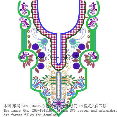 svg矢量绣花图下载