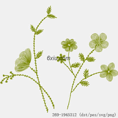 svg矢量绣花图下载