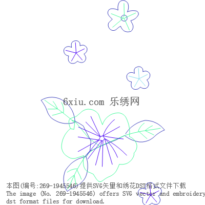 svg矢量绣花图下载