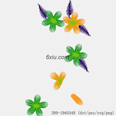 svg矢量绣花图下载
