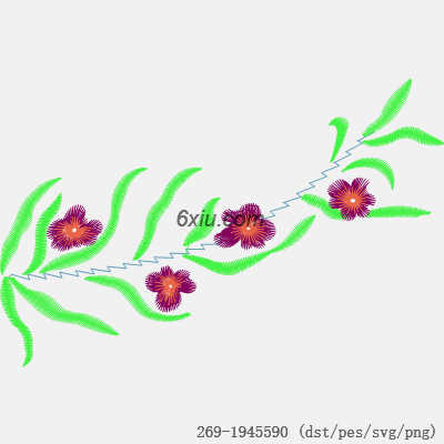 svg矢量绣花图下载