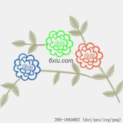 svg矢量绣花图下载
