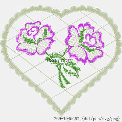svg矢量绣花图下载