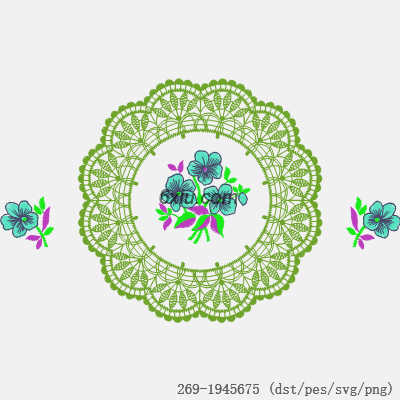 svg矢量绣花图下载