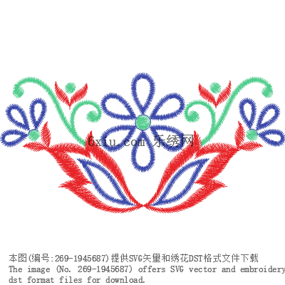 svg矢量绣花图下载