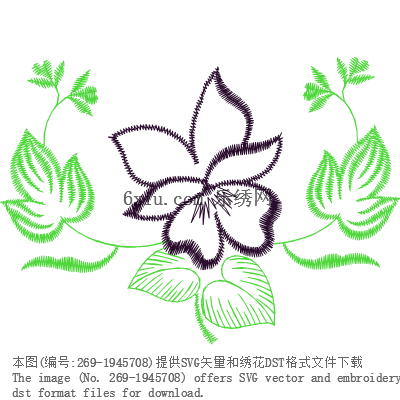svg矢量绣花图下载