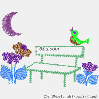 svg矢量绣花图下载