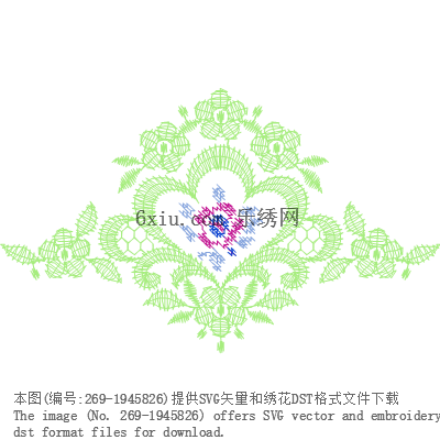 svg矢量绣花图下载