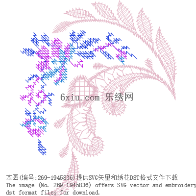 svg矢量绣花图下载