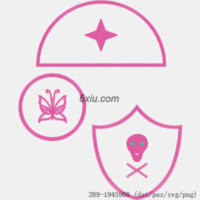svg矢量绣花图下载
