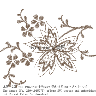 svg矢量绣花图下载