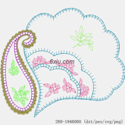 svg矢量绣花图下载
