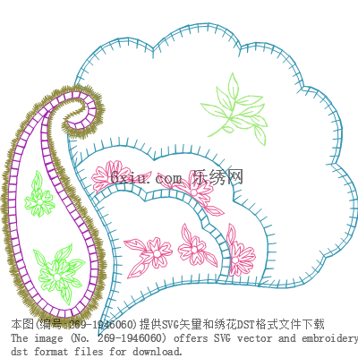 svg矢量绣花图下载
