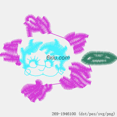 svg矢量绣花图下载