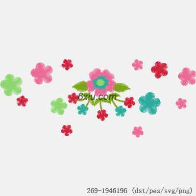 svg矢量绣花图下载