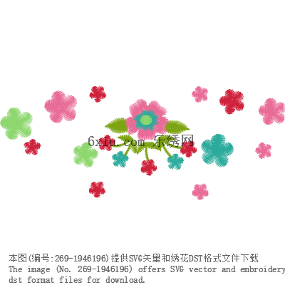 svg矢量绣花图下载
