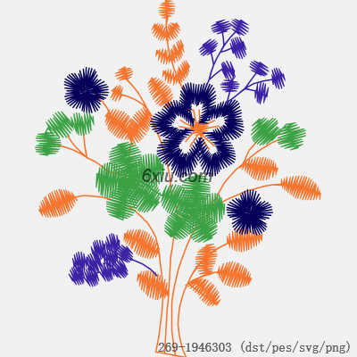 svg矢量绣花图下载