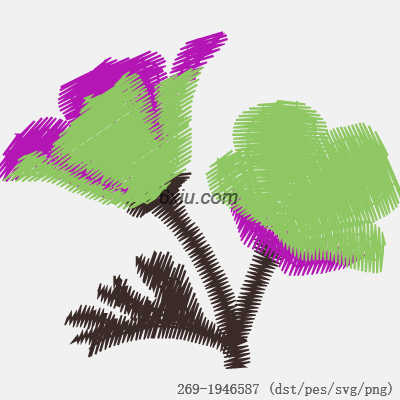 svg矢量绣花图下载