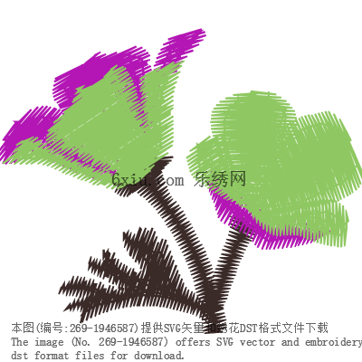 svg矢量绣花图下载