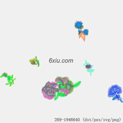 svg矢量绣花图下载