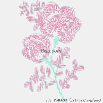 svg矢量绣花图下载
