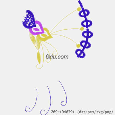 svg矢量绣花图下载