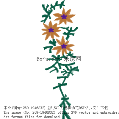 svg矢量绣花图下载