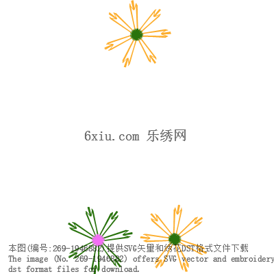 svg矢量绣花图下载