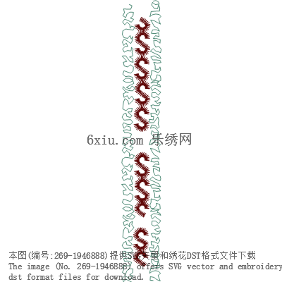 svg矢量绣花图下载
